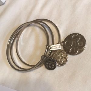 Authentic Coach 3 set bangle bracelets